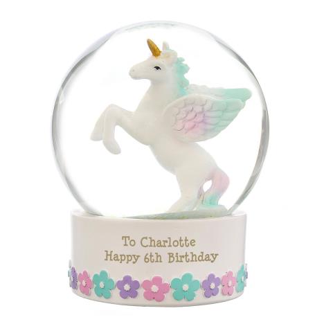Personalised Unicorn Snow Globe £14.99